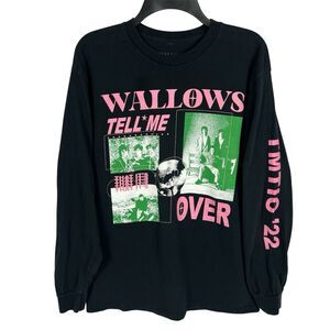 Wallows Tell Me That Its Over 2022 Tour T-Shirt Long Sleeve Black Men’s Medium